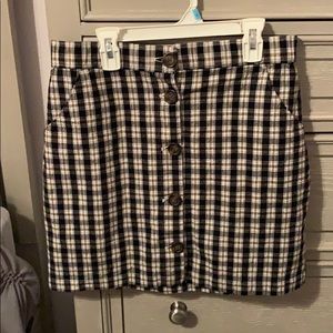 plaid skirt